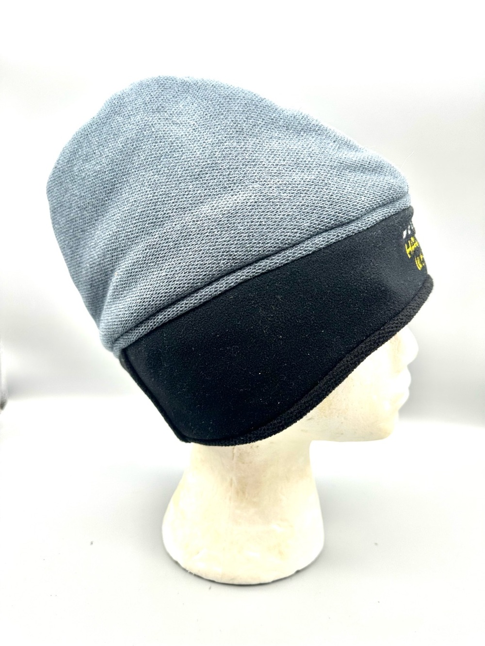 Mountain Hardwear Mens Windstopper Beanie Hat Gray Black Fleece Lined Large - Picture 5 of 6